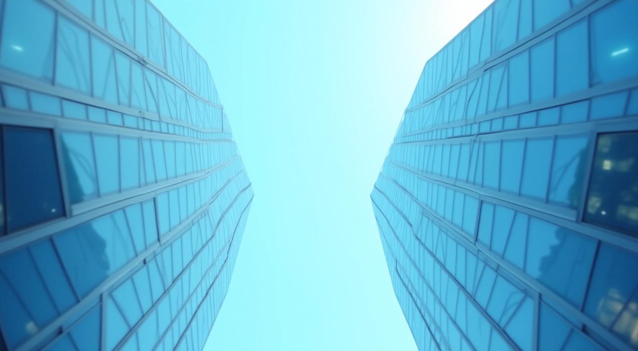 A modern architectural representation of balance and structural clarity